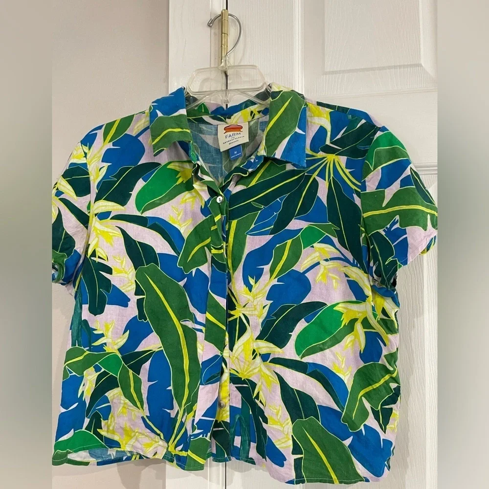 Farm for Anthropologie women’s linen button up